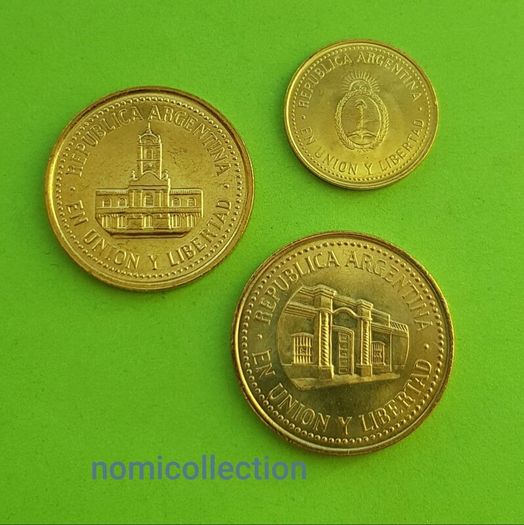 Argentina 2009 year Uncirculated coins.