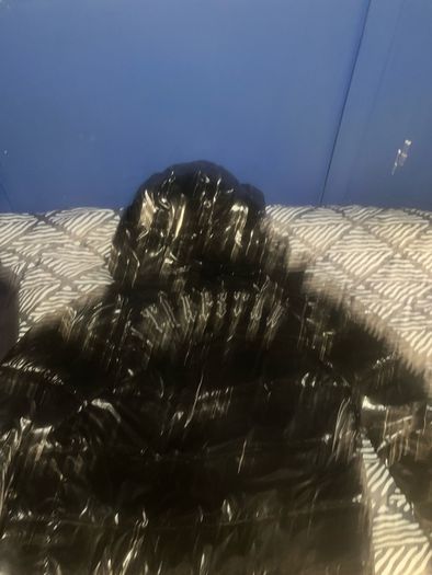 Trapstar Black Shiny Puffer Jacket great condition