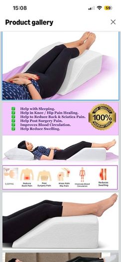 Large leg elevating pillow