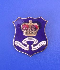 KROONSTAD GOLF CLUB (South Africa) - a finely made vintage membership badge (1950's or earlier)