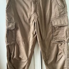 Next Men's cotton cargo pants Brown Mushroom 36R