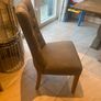 6 grey fabric dining chairs for sale Image 3