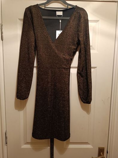 Gold Vila dress