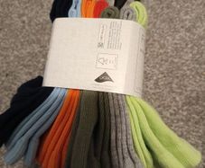 New.F&F Boy's 7x socks. Age 6/9