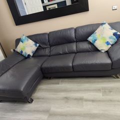 Modern Leather Corner Sofa and 2 Seater Excellent Condition