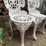 white garden chairs Image 3