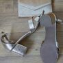 Women's Gold Color handbag & Gold Color Sandals Size -UK 5 Image 3