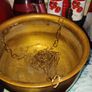 Large  brass hanging pot Image 3