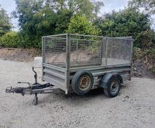 8x4 indepsension trailer mesh sides and ramp