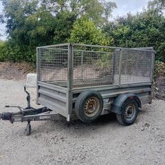 8x4 indepsension trailer mesh sides and ramp