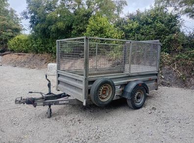 8x4 indepsension trailer mesh sides and ramp