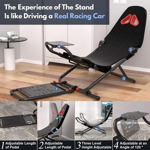 Wi Fi Racing Simulator Cockpit Multi Function Adjustment Sim Racing Rig ...