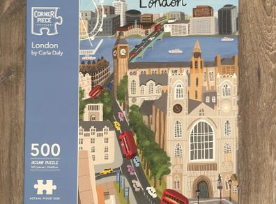 Corner Piece London (by Carla Daly) 500 Piece Jigsaw Puzzle