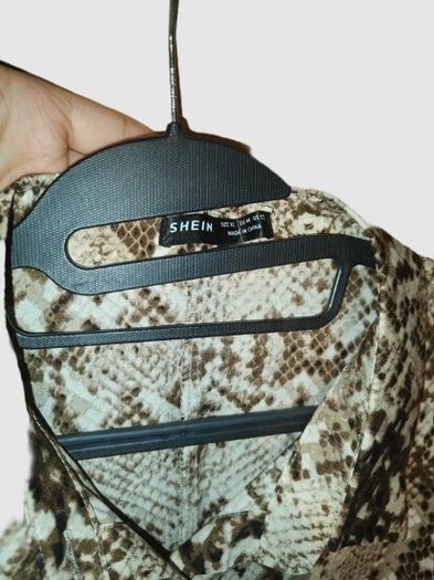 Shein dress snakeskin print