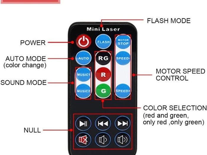 Stage Lights Projector Mini Auto Flash Sound Activated with Remote Control for Dancing Thanksgiving KTV Bar Birthday (FREE POSTAGE)