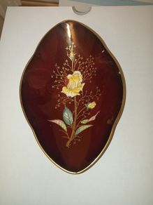 Carlton Ware "Rouge Royale" Rose Pattern Dish