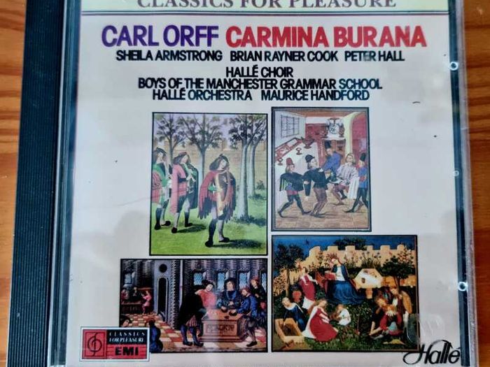 CD - Carl Orff - Carmina Burana. Sheila Armstrong Brian Rayner Cook, Peter Hall, VG condition.