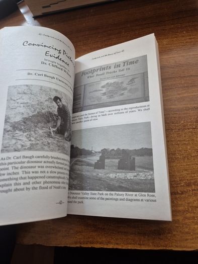 Footprints and the Stones of Time. Dr Carl Baugh Dr Clifford Wilson. Archaeology. Dinosaurs.
