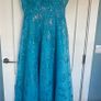 Stunning Blue Debs Dress (strapless or with straps) with sparkle) Image 5