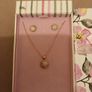 Rose gold earrings and pendant Image 2