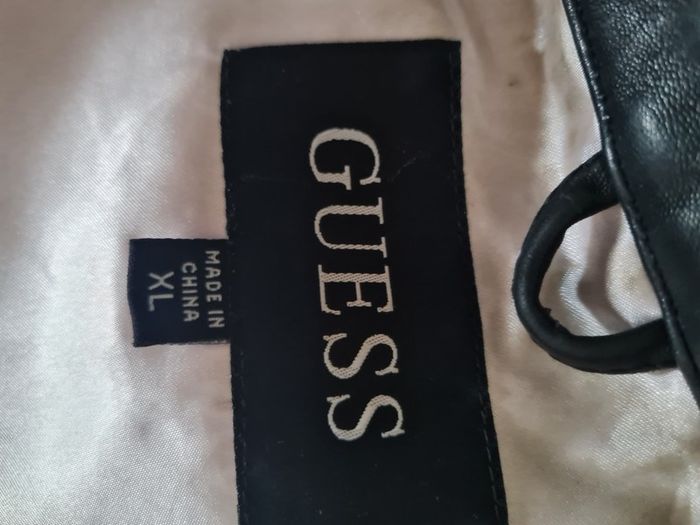Guess soft genuine leather blazer coat jacket