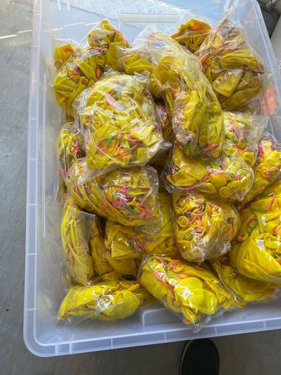 Massive box of inflatable punch balloons