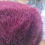 fur effect hat. wine in colour Image 3