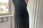 dress American eagle crossbody dress charcoal one size