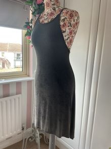 dress American eagle crossbody dress charcoal one size