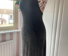 dress American eagle crossbody dress charcoal one size