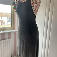 dress American eagle crossbody dress charcoal one size