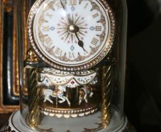 Vintage Germany Dome Clock Merry Go Round