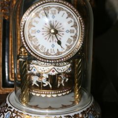 Vintage Germany Dome Clock Merry Go Round