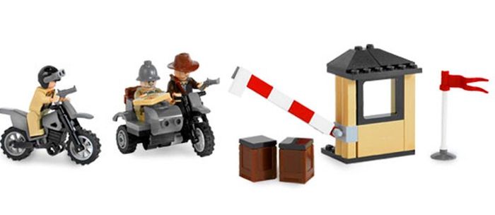 Lego Indiana Jones 7620: Motorcycle chase (2008) 100% Complete (NO BOX)