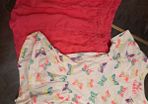 Girls butterfly top skirt outfit 7-8