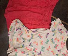 Girls butterfly top skirt outfit 7-8