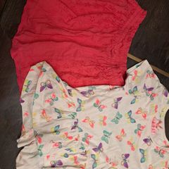 Girls butterfly top skirt outfit 7-8