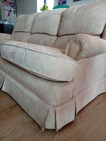 Damask Vintage 90's 3 Seater recliner sofa
