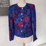 VINTAGE 1990s 1980s wool floral jacket blazer by Jimmy Hourihan Made in Ireland Image 2