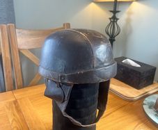 Antique French Motorcycle Helmet