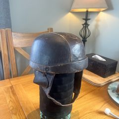 Antique French Motorcycle Helmet