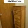 Wood Tallboy Drawer Chest / Cabinet Image 2
