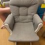 Rocking chair with footstool- very good condition Image 3