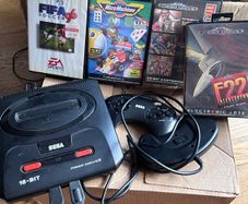 Sega Mega Drive 2 Console Bundle - 7 Games, Super Fantasy Zone, Micro Machines, Monaco GP