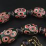 Antique Venetian Style Eyes Glass Big Beads Necklace Image 8