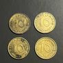 4 WWII-Era 10 Reichspfennig Coins, Nazi coins Image 2