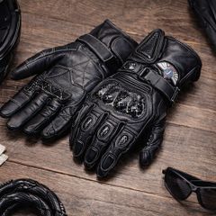 Luxury Genuine Leather Motorcycle Gloves Touring, Street & Adventure Protective Gloves