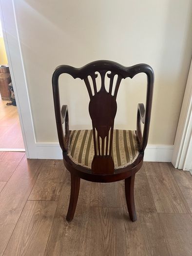 Antique Edwardian Inlaid Mahogany Chair