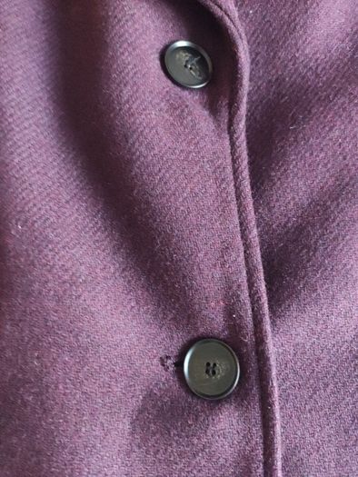 Zara Oversized Long Wool Blend Coat Burgundy  XL - NWOT