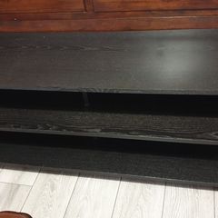 black large tv television console desk